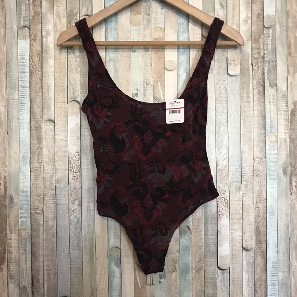 Free People Tops - $38 NWT Intimately Free People Merlot Body Suit XS